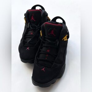 Jordan 6 Rings | Size 9 Men's | Black Red Sulfur | 322992-065